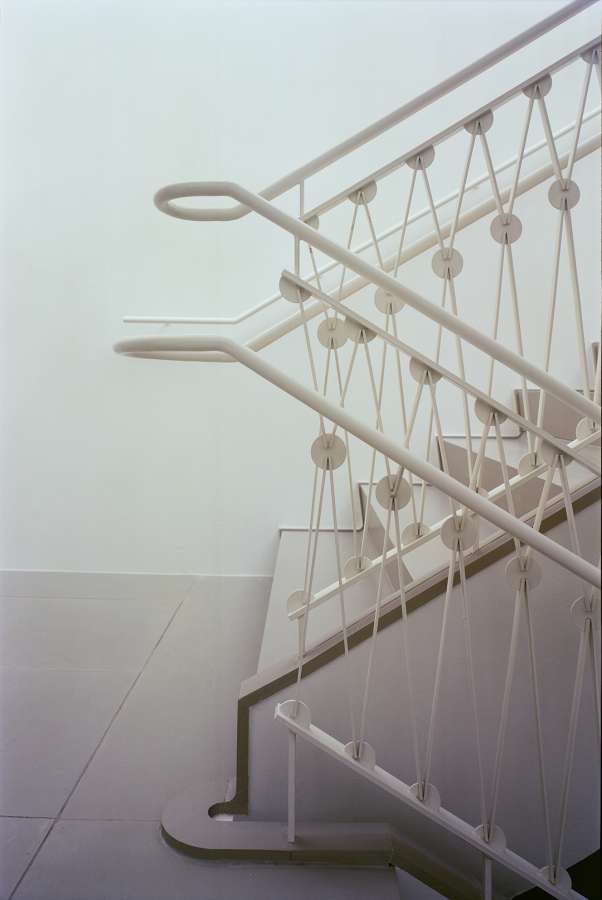 central staircase handrail